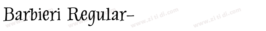 Barbieri Regular字体转换